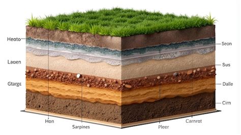 Diagrama De Contorno De Camadas De Solo Estrutura Geol Gica Do Solo