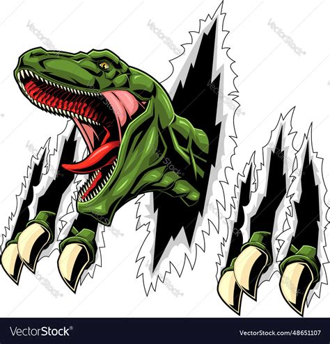 Raptor Dinosaur Royalty Free Vector Image Vectorstock