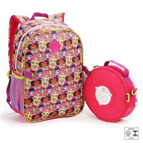 Mochila E Lancheira Hey Glitt Girls Rosa Seanite Mochilas Malas E