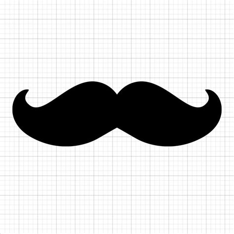 Commercial Use Mustache File Digital Download Cut File Etsy