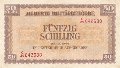 Sterreich Schilling Alliierte Milit Rbeh Rde Nr C