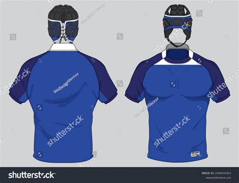 Rugby Jersey Uniform Design Set Vector Stock Vector (Royalty Free ...