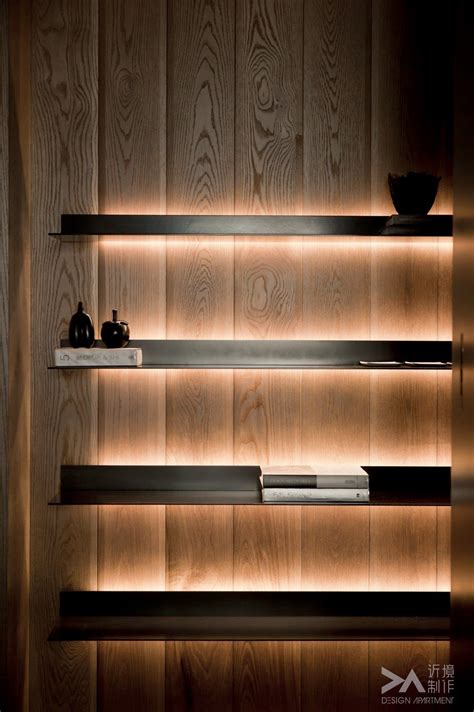 Floating Shelves With Led Strip Lights