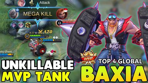 MVP TANK BAXIA BEST BUILD AND GAMEPLAY BAXIA MOBILE LEGENDS YouTube