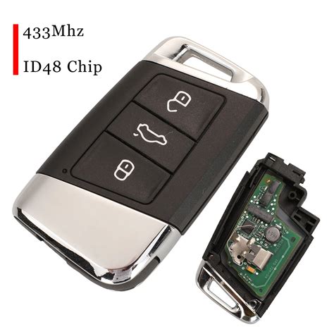 Jingyuqin 3 Buttons Smart Remote Car Key For Vw Magotan B8 Keyless Go