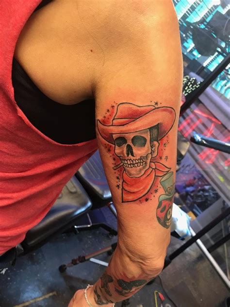 These Skeleton Cowboy Tattoos Were Done By Lawrence Tattoos Tattoo