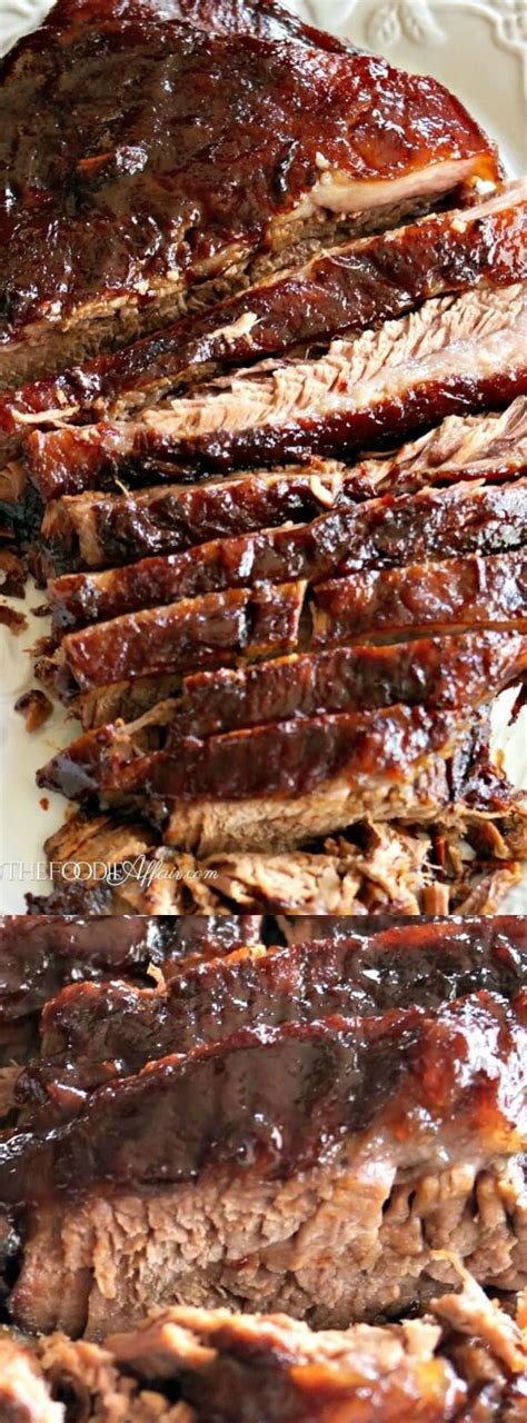 This Oven Cooked Barbecue Brisket From The Foodie Affair Gets Marinated