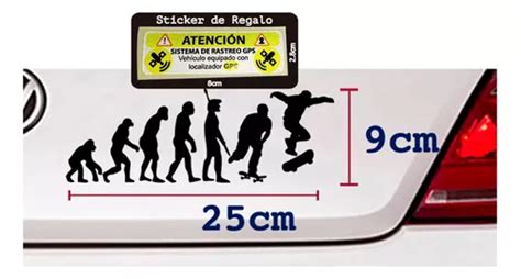 Calcomania Sticker Para Auto O Camioneta Evolucion Skate MercadoLibre