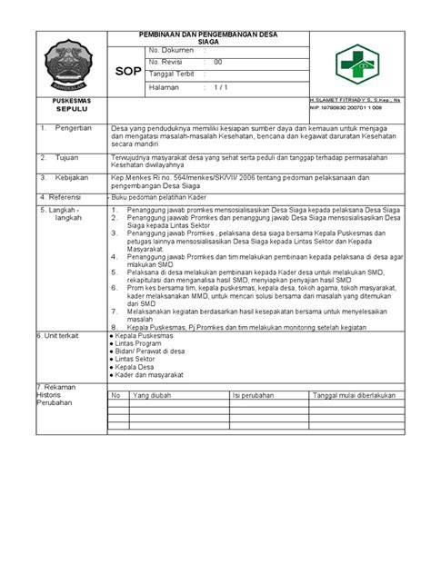 Sop Pembinaan Dan Pengembangan Pdf