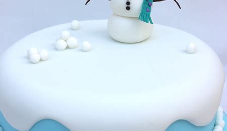 Snowman Christmas Cake - CakeCentral.com