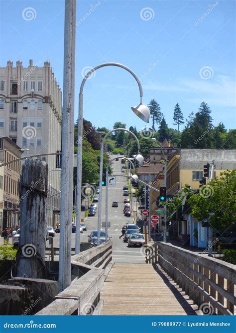 Street In Astoria City Stock Image Image Of Hill Columbia 79889977