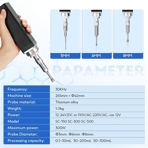 Cgoldenwall Handheld Portable Ultrasonic Homogenizer