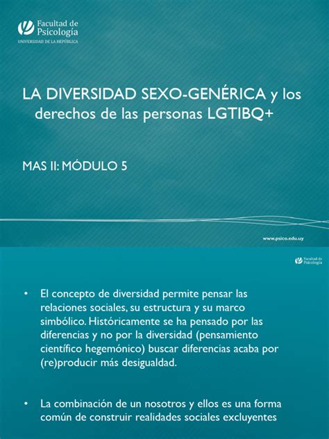 La Diversidad Sexual Modulo 5 Pdf Homosexualidad Homofobia