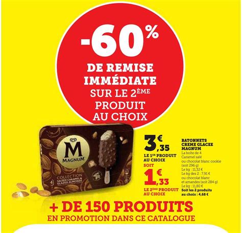 Promo Batonnets Creme Glacee Magnum Chez Hyper U Icatalogue Fr