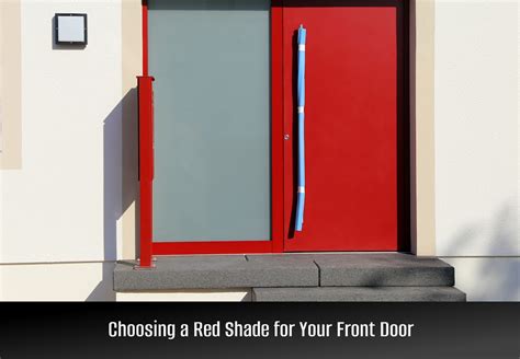 How To Go Bold With A Red Front Door