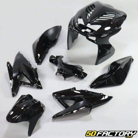 Kit carénages racing Nitro et Aerox 2013 2T noir Pièce scooter 50