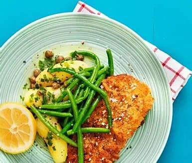 Pankopanerad Schnitzel Med Tysk Potatissallad Recept ICA Se