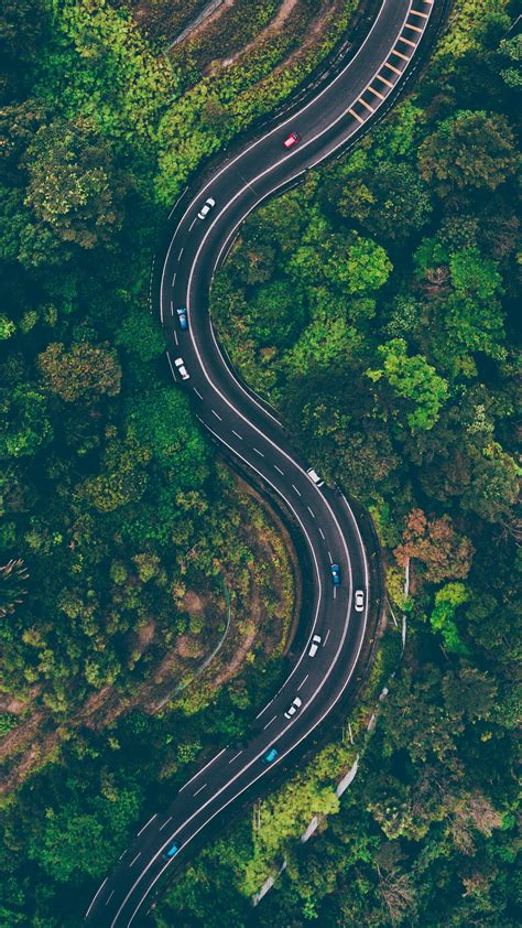 Aerial View Road Download Mobile Phone Full Hd Wallpaper