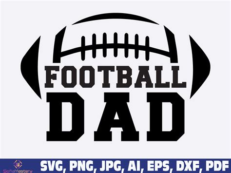 Football Dad Svg Png Football Daddy Svg Png Football Father Etsy