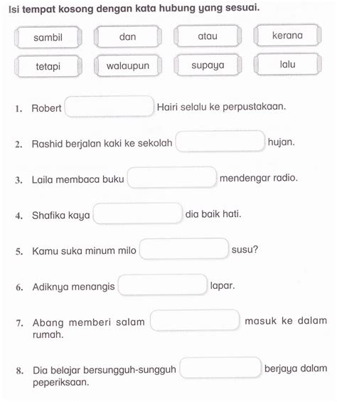 Tatabahasa Latihan Kata Adjektif Tahun 2 Sekolah Rendah Interactive