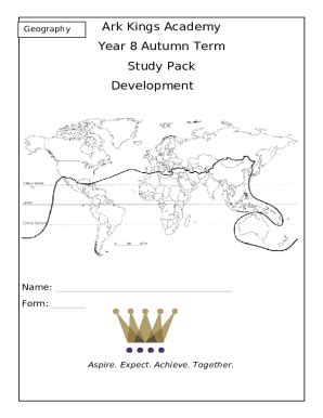 Geography Year 8 Quiz and Learn Booklet. ... Doc Template | pdfFiller