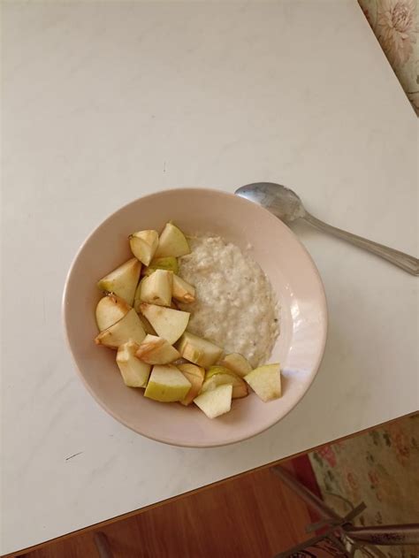 Каша овсяная и яблочка