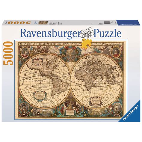 Puzzle 5000 pièces : Mappemonde antique - La Grande Récré