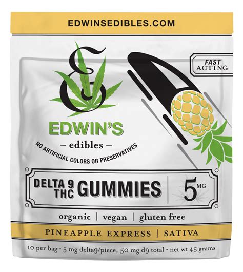 Pineapple Express Sativa Delta 9 Thc Fast Acting Gummies Edwins