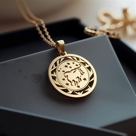 Premium Photo | Gold chain with pendant