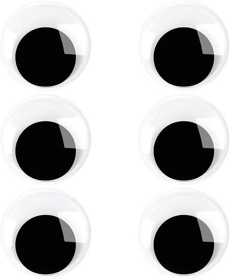 Amazon 6 Pieces 2 Inches Googly Google Eyes Self Adhesive Googlie