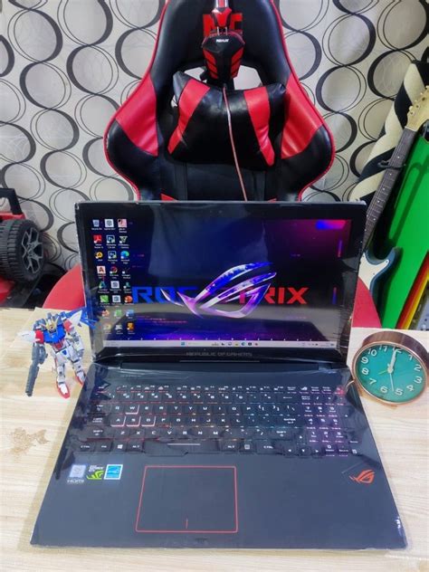 NVIDIA GTX Laptop Gaming Asus ROG STRIX GL553VD Mulus Banget Core I7