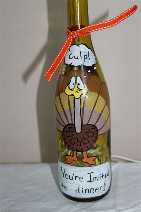 Turkey Wine Bottle With Lights Recycled And Upcycled Pinterest Bottle Wine And Thanksgiving