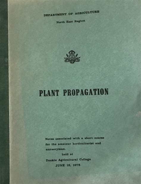 Plant Propagation Beach Books Barwon Heads