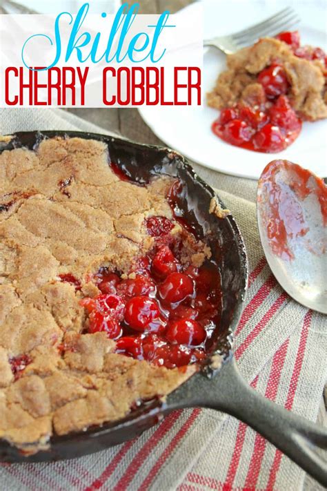 Skillet Cherry Cobbler The Country Cook