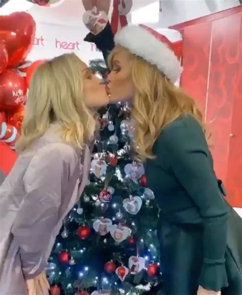 BGT Babe Amanda Holden Shares Kiss With PussyCat Doll Ashley Roberts
