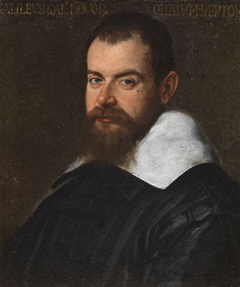 Portrait Of Galileo Galilei By Santi Di Tito