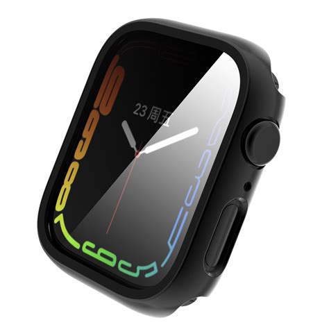 For Apple Watch Iwatch Series 7 Case 45mm Tempered Glass Shockproof Fu Spy Phone Cases And