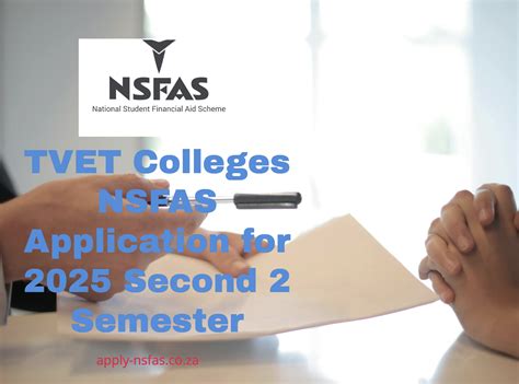 TVET Colleges NSFAS Application For 2025 Second 2 Semester Nsfas