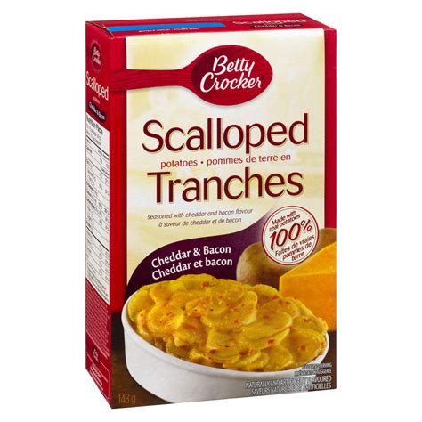 Betty Crocker Cheddar Bacon Scalloped Potatoes 148g52oz Caffeine Cams Coffee And Candy