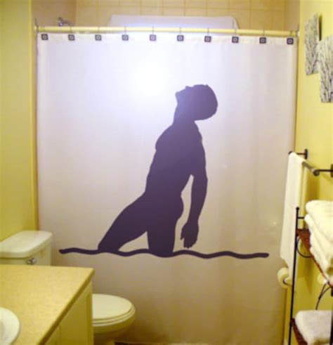 Sexy Male Torso Shower Curtain Gay Bathroom Decor Extra Long Fabric