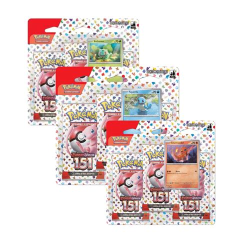 Blister Triplo Bulbasaur Charmander Squirtle Escarlate E Violeta