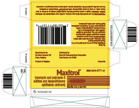 Maxitrol Ophthalmic Ointment: Package Insert / Prescribing Info