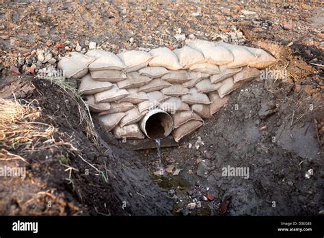 Drainage System In Farm Field Stock Photo Alamy