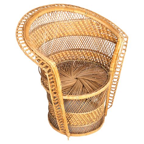 Rattan Peacock Chair At 1stdibs Peacock Rattan Chair Wicker Peacock