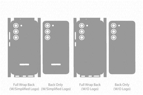 Galaxy S23 5g Skin Cutfile Vector Template Full Wrap Svg — Vecras
