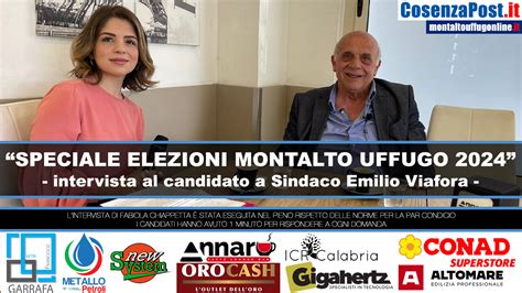 Amministrative Montalto Uffugo Intervista Al Candidato A Sindaco