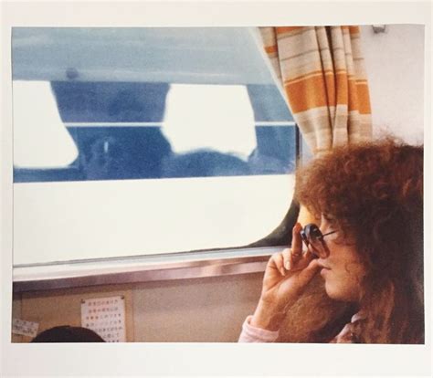 Stevie Photographed On A Train In Japan In While Touring