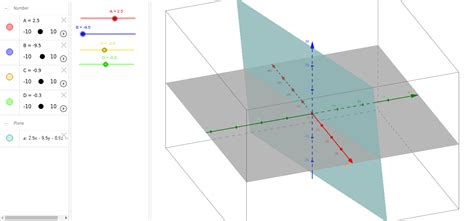 Cartesian Equation Of A Plane Geogebra