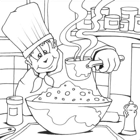 Desenhos De Cozinheiro Para Colorir E Imprimir Colorironline