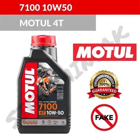 100 ORIGINAL MOTUL ENGINE OIL MINYAK HITAM H TECH 4T 10W40 4T 15W50